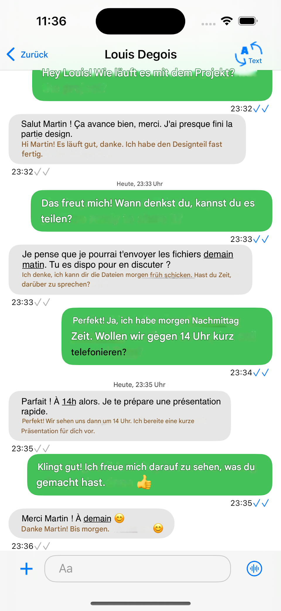 Echtzeitübersetzung