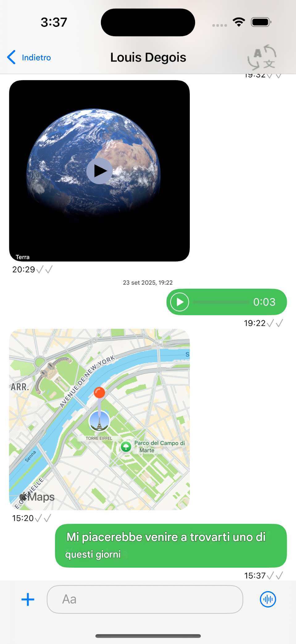 Funzionalità di Chat