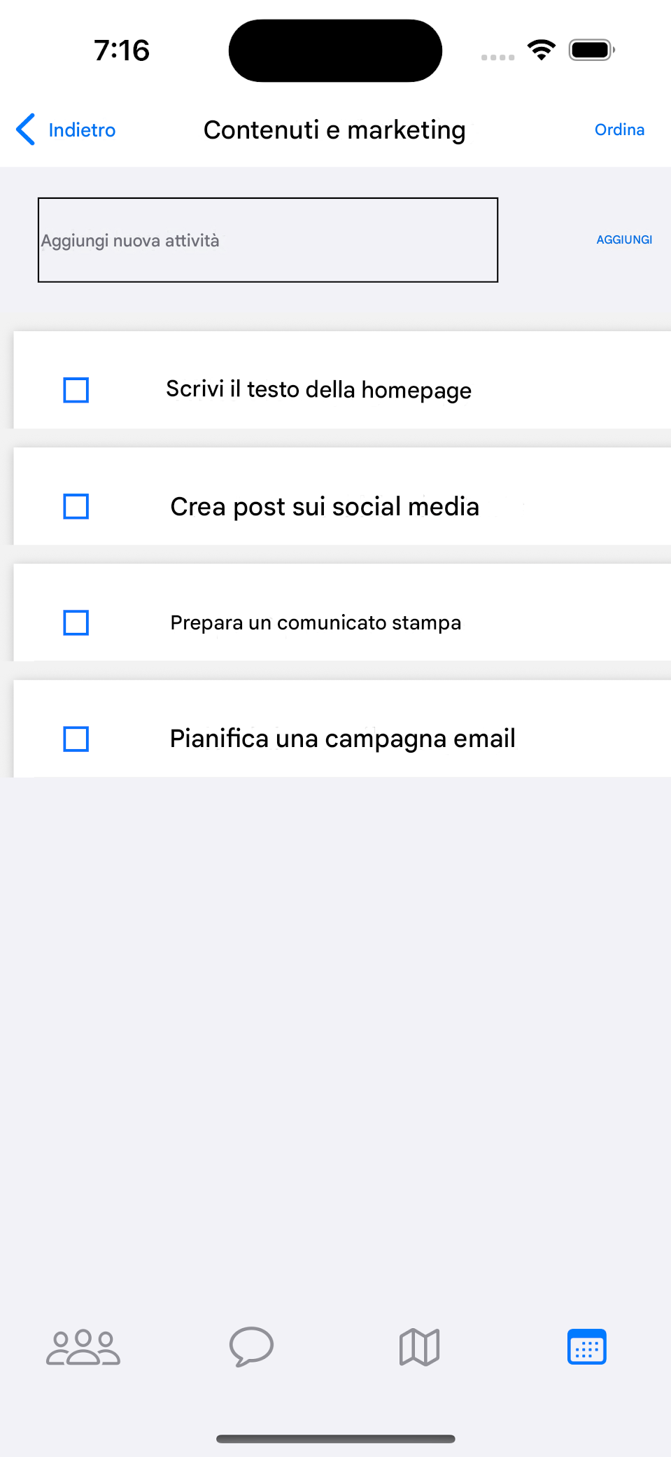 Liste di Attività Condivise