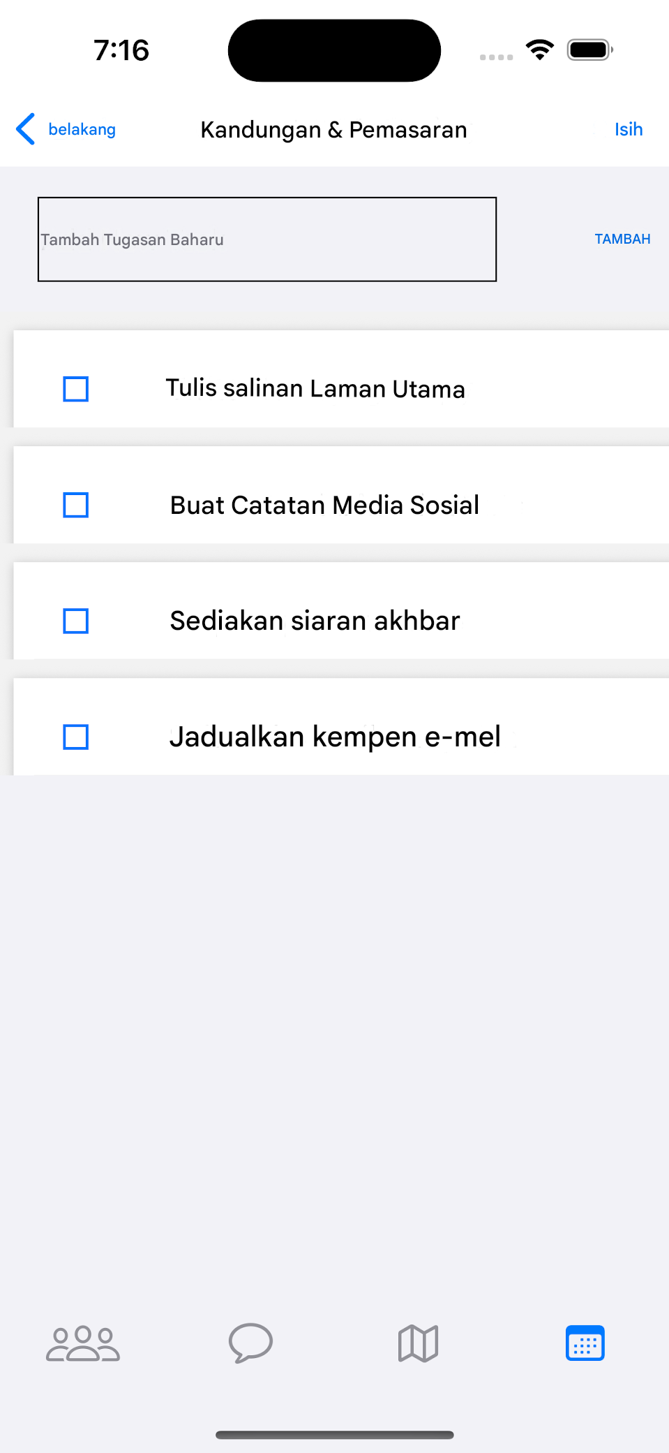 Senarai Tugasan Dikongsi