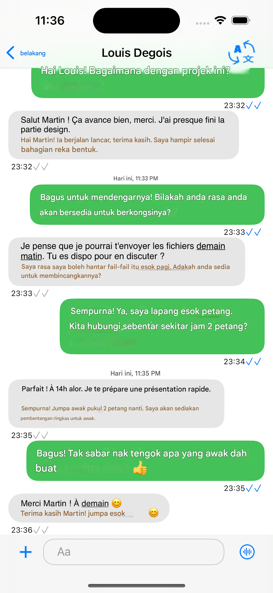 Terjemahan Masa Nyata