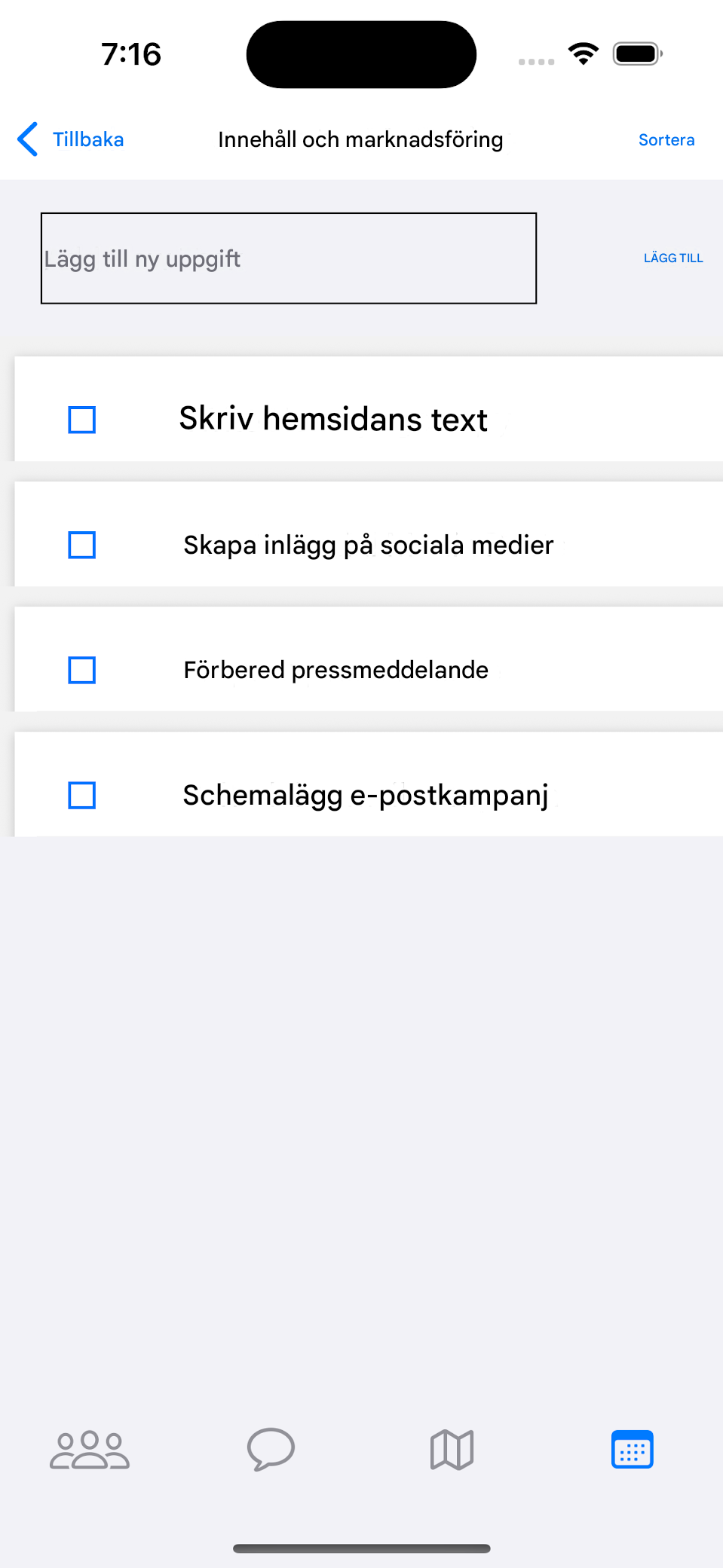 Delade att göra-listor